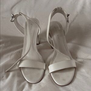 Gianni Bini White Strappy Heels